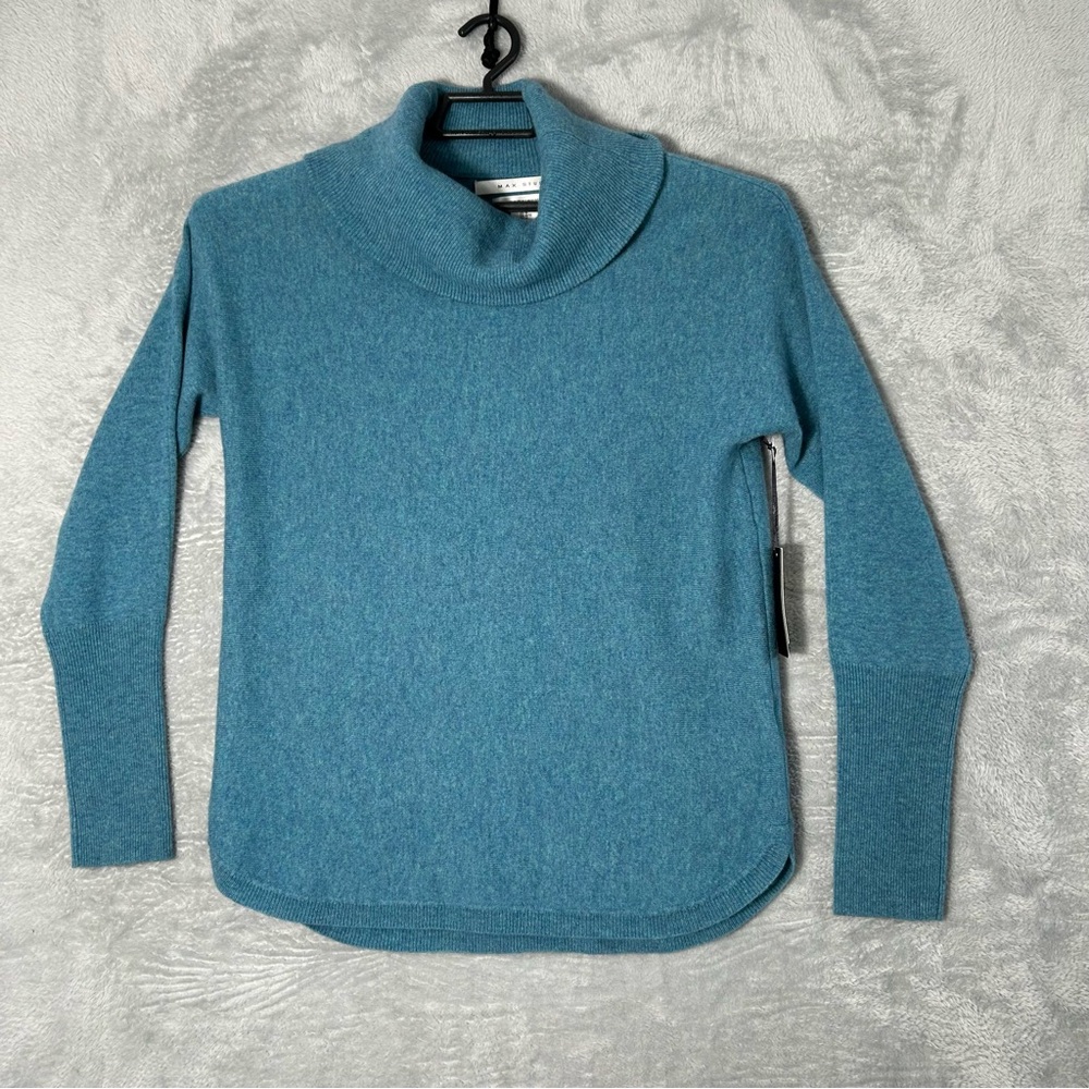 New Womens‎ Cashmere Sweater Womens Size M Turtleneck Long Sleeve Cozy Luxury